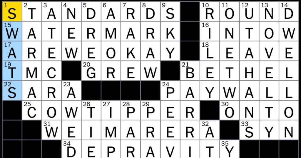 PR concern NYT crossword