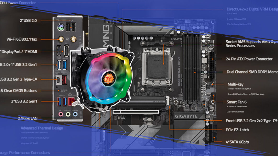 Gigabyte b650 gaming x ax v2 fit in thermaltake 200